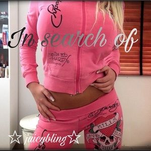 💗🎀 IN SEARCH OF!! PINK ED HARDY TRACKSUIT 💗🎀